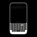 LCD displej + dotyk + predn kryt BlackBerry Q5 White
