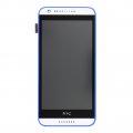 LCD displej + dotyk + predn kryt Blue pre HTC Desire 620G