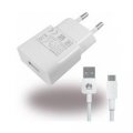 HW-050100E01W Huawei USB Cestovn nabjaka + microUSB Dtov kbel White (Bulk)