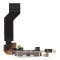 iPhone 4S systmov Konektor + flex kbel White + mikrofn
