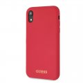Guess Silicone Gold Logo puzdro Red pre iPhone 6.1