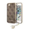 Guess Charms Hard Case kryt 4G Brown pre iPhone 7/8