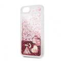 Guess New Glitter Hearts puzdro pre iPhone 8 Rapsberry