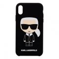 Karl Lagerfeld Full Body siliknov puzdro pre iPhone 7/8/SE2020 Black