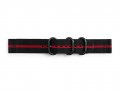 GB-R600BR Samsung Gear Sport Studio Premium Nato Strap nramok Black/Red (EU Blister)