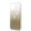 Guess Solid Glitter zadn kryt pre iPhone 11R Gold (EU Blister)