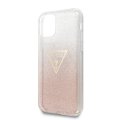 Guess Solid Glitter zadn kryt pre iPhone 11R Pink (EU Blister)