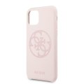 Guess 4G Tone on Tone zadn kryt/puzdro pre iPhone 11R Light Pink (EU Blister)