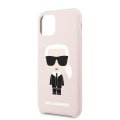 Karl Lagerfeld siliknov kryt/puzdro pre iPhone 11 Pink