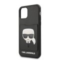 Karl Lagerfeld CardSlot kryt pre iPhone 11 Black
