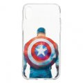 MARVEL Captain America 002 zadn kryt pre iPhone XR Transparent