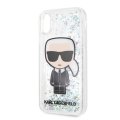 Karl Lagerfeld Sunglasses Glitter kryt pre iPhone XR Black