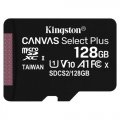 microSDXC 128GB Kingston Canvas Select + wo/a (EU Blister)