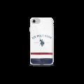 USHCI8PCSTRB U.S. Polo TPU Tricolore kryt pre iPhone 7/8/SE2020 White