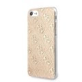 Guess Glitter 4G Solid kryt pre iPhone 7/8/SE2020 Gold