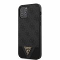 Guess 4G Triangle Zadn Kryt pro iPhone 12 Pro/12 Max Grey
