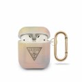 Guess TPU T&D Gold Triangle 01 puzdro pre Airpods 1/2 Pink