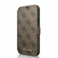 Guess 4G Book puzdro pre iPhone 12 Brown