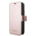 Guess Iridescent Book puzdro pre iPhone 12 Pro/12 Max Pink