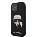 Karl Lagerfeld Head siliknov kryt/puzdro pre iPhone 12/12 Pro 6.1 Black