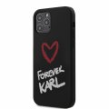 Karl Lagerfeld Forever siliknov kryt pre iPhone 12/12 Pro 6.1 Black
