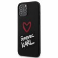 Karl Lagerfeld Forever siliknov kryt pre iPhone 12 Pro Max 6.7 Black