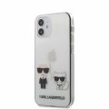 Karl Lagerfeld PC/TPU Karl &Choupette kryt pre iPhone 12 mini 5.4 Transparent