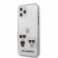 Karl Lagerfeld PC/TPU Karl &Choupette kryt/puzdro pre iPhone 12/12 Pro 6.1 Transparent