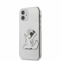 Karl Lagerfeld PC/TPU Choupette Eat kryt pre iPhone 12 mini 5.4 Transparent