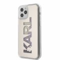Karl Lagerfeld Liquid Glitter Multi Mirror kryt pre iPhone 12/12 Pro 6.1 Silver