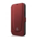 Mercedes Perforated Leather Book puzdro pre iPhone 12 mini 5.4 Red