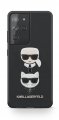 Karl Lagerfeld Saffiano K&C Heads kryt pre Samsung Galaxy S21 Ultra Black