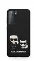 Karl Lagerfeld PU Karl &Choupette kryt pre Samsung Galaxy S21 Black