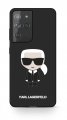Karl Lagerfeld Iconic Full Body siliknov kryt pre Samsung Galaxy S21 Ultra Black