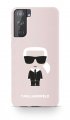 Karl Lagerfeld Iconic Full Body siliknov kryt pre Samsung Galaxy S21+ Pink