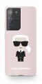 Karl Lagerfeld Iconic Full Body siliknov kryt pre Samsung Galaxy S21 Ultra Pink