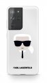 Karl Lagerfeld PC/TPU Head kryt pre Samsung Galaxy S21 Ultra Transparent