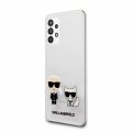 Karl Lagerfeld PC/TPU Karl & Choupette kryt pre Samsung Galaxy A32 Transparent
