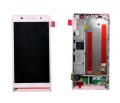Huawei Ascend P6 LCD displej + dotyk + predn kryt Pink
