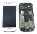 LCD displej + dotyk + predn kryt Samsung i8200 Galaxy S3 mini VE White (biely)