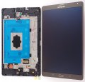 LCD displej + dotyk + predn kryt Samsung SM-T705 Galaxy Tab S 8.4 LTE Silver (ed-bronzov)