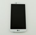 LG K10 K420n LCD displej + dotyk + predn kryt biely