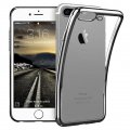 iPhone 7+ TPU clear case puzdro ierne