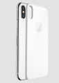 iPhone X zadn tvrden sklo White