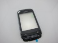 Nokia C2-03, C2-06 Chrome Black predn kryt + dotyk