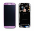 LCD displej + dotyk + predn kryt Samsung i9505 Galaxy S4 Pink