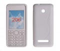 ForCell zadn kryt Lux S White pre Nokia 206