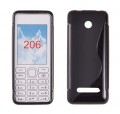 ForCell zadn kryt Lux S Black pre Nokia 206