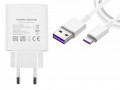 HW-050450E00 Huawei (AP81) SuperCharge USB cestovn nabjaka + USB Type-C dtov kbel White (Bulk)