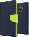 Fancy Diary Book puzdro pre Samsung A6 Plus (A605) Navy/Lime